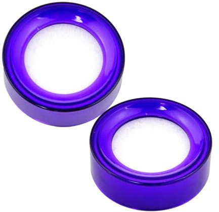 HOMOBABE Esponjas Humedecedoras de Dedos para Oficina, Color Transparente Violeta, 2 Piezas, Esponja para Contar Dinero y Manipular Papel, Herramienta para Humedecer Dedos en Tareas