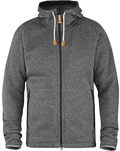 Fjällräven Herren Hoodie Övik Fleece, Dark Grey, L, F82252-030