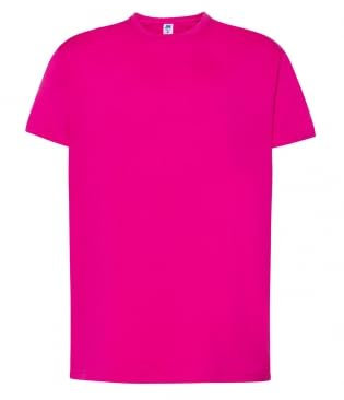 Camiseta para niño o niña, 100% algodón, 150 gramos, mod. TSRB TSRK 150, fucsia, 3-4 Años