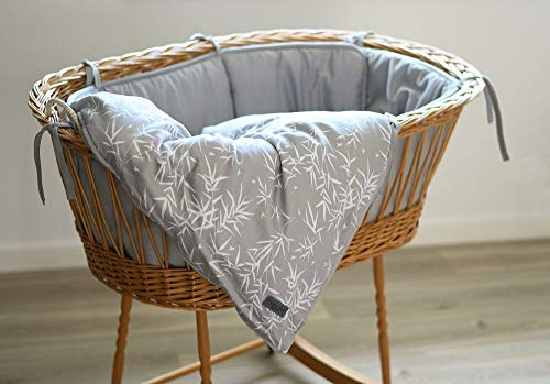 Manostiles dansk design ekologisk bomull lyx babysängkläder, varg grå