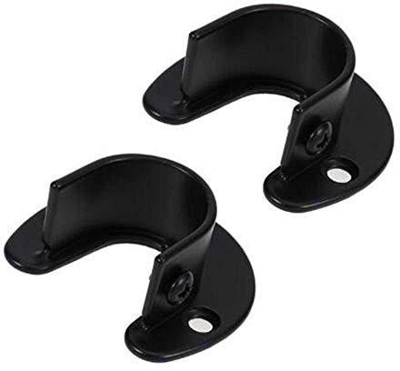 KAFENDA - Soporte para barra de ropa montado en la pared, 2 piezas, cortina, soporte para barra de cortina de ducha para postes de ropa de 1,26 de diámetro