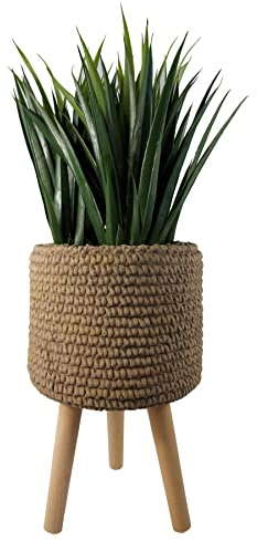 Leaf Extra Large Cachepot Planters, Wood, 53cm Woven Fibreglass Composite