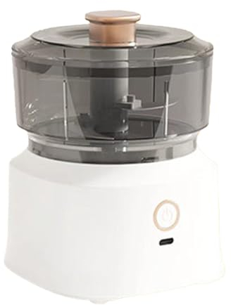 Tissting Picadora Electrica 110W con 3 Cuchillas de Acero Inoxidable -Procesador de Alimentos Multifuncional para Frutas,Verduras y Carne,Ideal para Cocina y Preparación de Alimentos para Bebés