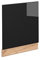 Vicco Frontblende Fame-Line, Schwarz Eiche Hochglanz/Goldkraft Eiche, 60 cm, AP Marmor