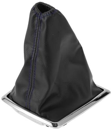 Hihaha Gear Shift Stick Gaiter for Ford Focus 2005-2012 Gear Stick Knob Cover Boot Shift Cover Dustproof Leather 1 Pc Black Blue