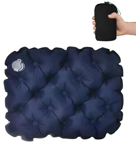 Doukesh Cuscino Gonfiabile da Campeggio Ccuscino da Stadio Pieghevole Ultraleggero Cuscini Gonfiabili Impermeabile Cuscino da Viaggio per Campeggio Spiaggia Escursionismo Viaggio 40 * 30CM