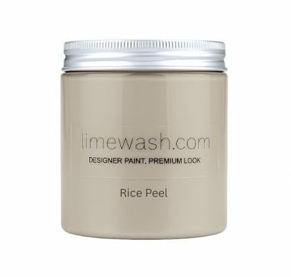 Limewash Paint | VOC Free paint | Non toxic | Made in British | Beathable wall paint | 200ml sample pots (Rice Peel, 200ml)
