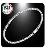 QUADRI - Bracelet Homme et Femme Argent 925 - Idée Cadeau - Made in Italy