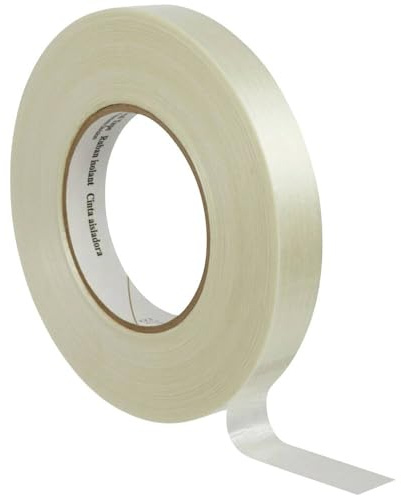 3 m glas-polyester isoleringsband 19 mm x 20 m, transp. Scotch 45 19 x 20