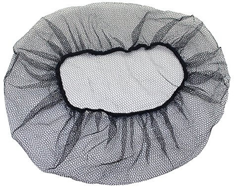 Yes!Fresh Einweg-Haarnetze aus Nylon, atmungsaktiv, Wabenstruktur, 53,3 cm, Schwarz, 100 Stück