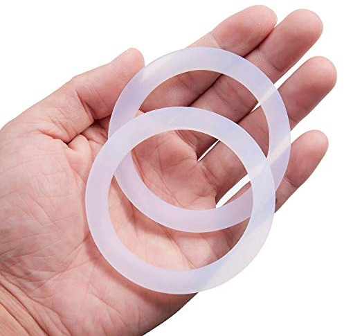 LitOrange 8 PCS Replacement Spare Food Grade Silicone (Better Than Rubber) Gasket Seal Ring For Aluminium Stovetop Coffee Maker Pots Bialetti Moka Express Dama 6 Cups