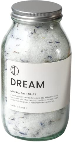 OCTŌ Dream Lavender + Frankincense | Mineral Bath Salts. Handmade in London with Epsom Salts and Essential Oils. 500g