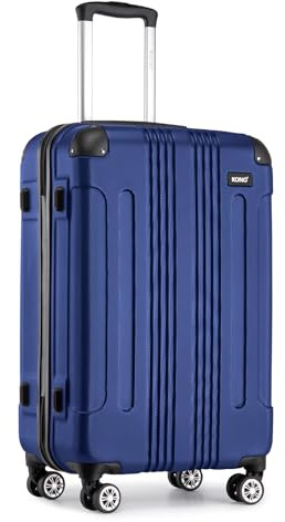 Kono Ryanair Cabin Suitcase 55x35x20cm ABS Hard Shell Travel Luggage | Water Resistant,Telescopic Handle,Combination Lock,Smooth Spinner Wheels for Men Women,Business Short Trips Weekend Break