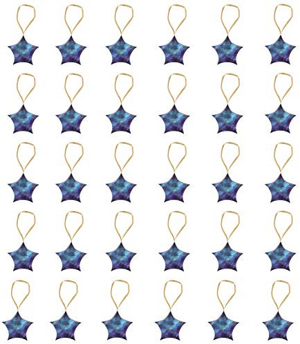 VIFERR Scatole di Caramelle Multicolori a Forma di Stella Bomboniere per Matrimoni Bomboniere per Feste Scatole Regalo Forniture per imballaggio 30PCS(Stella Blu)