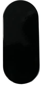 Roseta ciega ovalada – Negro RAL9005 – Aluminio autoadhesivo – Resistente a la intemperie y duradero – con adhesivo 3M VHB – Montaje sin taladrar