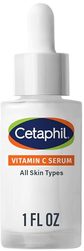 Cetaphil Vitamin C Serum, Visibly Reduces Look of Dark Spots and Hyperpigmentation, Formulated with Niacinamide, Designed for Sensitive Skin, Fragrance Free, Dermatologist Tested, 1oz