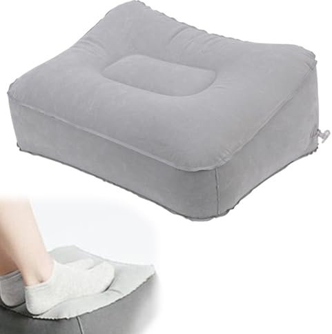 SEMINISMAR Viajes Inflable Reposapiés,Cojín Hinchable para Viajes,Almohada de Viaje Hinchable,Almohada para Piernas,Almohada Hinchable para Las Piernas,Mejorar la circulación y Reducir la hinchazón
