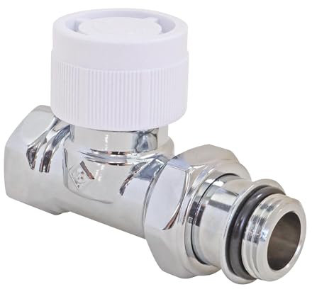 SOMATHERM FOR YOU, 601520101, Cuerpo termostático/termostatisable derecho cromado 1/2 (15x21), Compatible con todas las cabezas termostáticas estándar M30x1,5 del mercado.