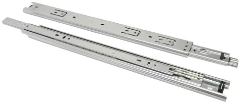 Schubladenschienen Schubladenauszug Vollauszug 450mm 1 Paar (2 Stk) Kugelauszug für Schubladen Schienensystem Auszugssystemen-Kugelauszug Schubladenführungen Belastbarkeit bis 35 kg