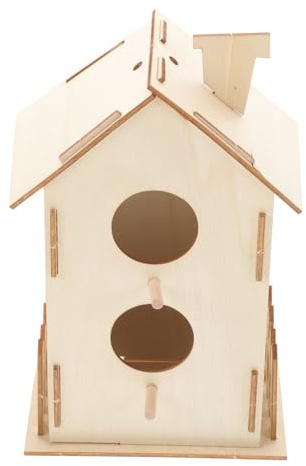 Milisten Kit De Casa De Pájaros De Madera Para Pintar y Crear Tu Propio Juguete