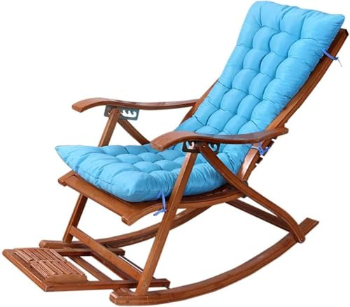 ZGantrix Cojín Reclinable para Tumbona, Cojines para Silla Mecedora, Exterior Reclinable Colchoneta Tumbona,Cómodo Cojín de Sofá para Jardín, Piscina, Playa, Terraza y Balcón,190x55x8cm I
