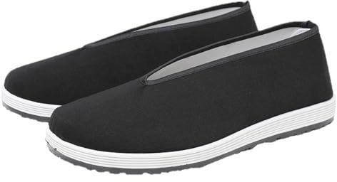 SXTYYH Comode Tai Chi Scarpe for Kung Fu, Arti Marziali, Wu Shu Vecchia Pechino Scarpe Di Stoffa A Bocca Tonda for Uomo E Donna Flessibili for Tutto Il Giorno(43EU)
