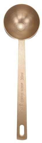 QUARKZMAN Cuchara Medidora Individual 2 Cucharadas (6 Cucharaditas, 30ml) Cucharadita/Cucharada Acero Inoxidable 304 Cuchara Medidora Pequeña Cuadrada Con Mango Largo Para Medir, Oro Rosa