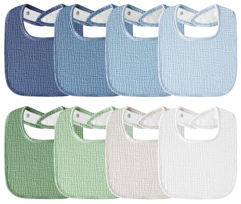 Kewlife present haklapp baby muslin fyrkantig baby halsduk justerbar för pojkar och flickor