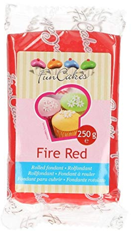 Fun cakes Pâte À Sucre Rouge Feu 250 G FC97350