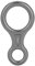 MAGT Klettern Descender, 35KN Abseilgerät Klettern 8 Descender Abseilring Rescue 8 Ring Descender Kletterausrüstung für Outdoor Klettern(Farbe : Grau)