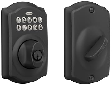 SCHLAGE BE365 CAM 622 Keypad Electronic Deadbolt, Matte Black