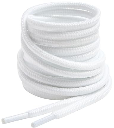 VSUDO Lacets Ronds pour Chaussures de Travail et Bottes - Diamètre 4mm Lacets Ronds Résistants pour Randonnée, Trekking et Sécurité - Homme Femme