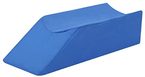Colcolo Leg Elevating Pillow, with Removable and Washable Cover Legcushion Pillow Knee Foam Leg Support Elevator for Injury After Swelling, Blue 60x20x15cm