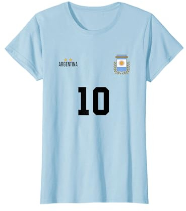 Argentina Soccer Team Sports Number 10 Futbol Argentina T-Shirt