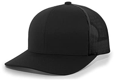 Pacific Headwear Snapback Trucker: Stylish Unisex Cap for All-Day Comfort, Black OS