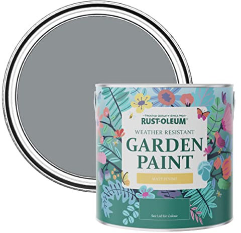 Rust-Oleum 2.5 l Slate Grey Mould-Resistant Matt Garden Paint