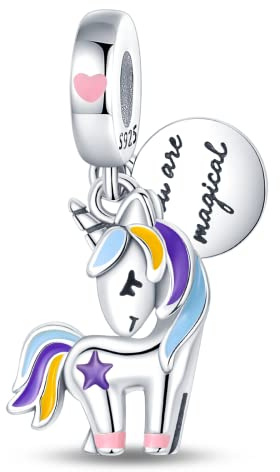 LNQOBU Ciondolo camaleonte Charm Donna Argento Sterling 925 Bead Charm da Donna per Bracciali e Collane