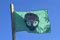 Flagge Friendly Alien 90x60cm Grün