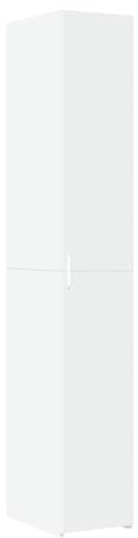 vidaXL Credenza Bianca 30x42,5x185 cm in Legno Ingegnerizzato, credenza Alta, Mobile Contenitore, Mobile Alto, Mobile, credenza Laterale, Mobile Buffet