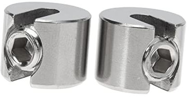 PartyKindom 2pezzi Morsetto Vite Per Cavi Metallici in Acciaio Inossidabile Da Elemento Di Fissaggio Per Cavo Metallico Pratico Per Costruzione Giardini