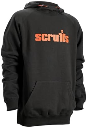 Scruffs Mens Standard Hooded Sweatshirt Black M