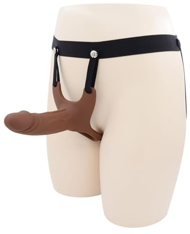 HTdangT Funda Hueca Para Pene Alargadora Con Correa, Consolador Con Correa Para Pene, Masturbador Alargador Con Correa Ajustable, Juguete Sexual Para Hombres Y Mujeres