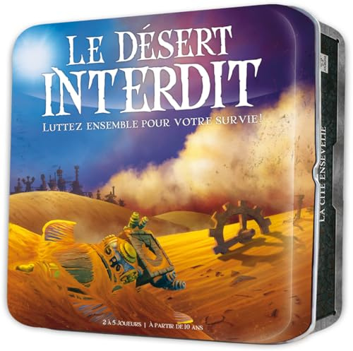 Asmodee - Le Desert Interdit - Jeu de Société Coopératif et d’Aventure pour Enfants et Adultes dès 10 Ans - Explorez Le Désert, Fouillez et Survivez en Équipe - 2 à 5 Joueurs - 45 Min - en français