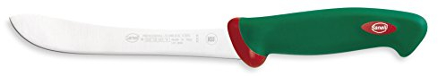 Sanelli Premana Professional Coltello macellaio Danese, Acciaio Inossidabile, Verde / Rosso, 31 x 3 x 4.5 cm