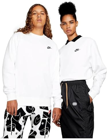 Nike Homme Club Sweatshirts, Blanc (White), S-L EU