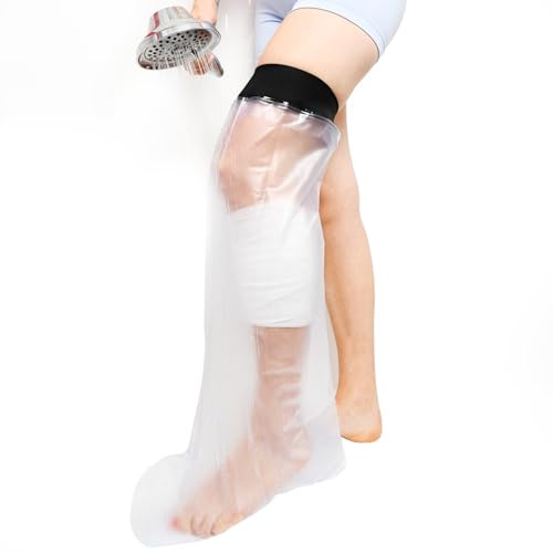 SEALCUFF Waterproof Plaster Cast Cover - Reusable Adult Leg Cover for Shower Ankle and Foot, Waterproof Bandage Protector, Watertight Dressing Protection for Leg, Knee, Ankle, Foot, Toe