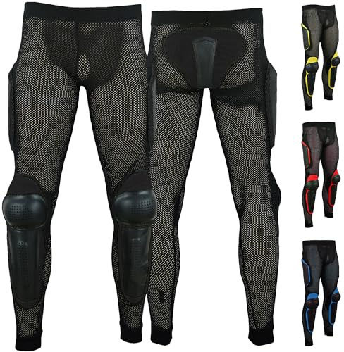 German Wear skyddsbyxor motorcykel motocross skateboarding skydd armour, svart, L