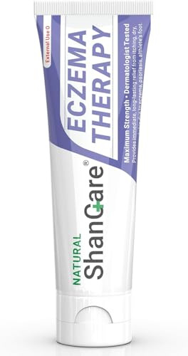 iShanCare® Ekzem-Creme, Behandlungssalbe mit maximaler Stärke für Psoriasis, Dermatitis, Hautausschlag, Infektionen, Juckreiz, Fußpilz, Anti-Juckreiz, Linderung bei Rötungen, gereizter Haut, 1,77 oz