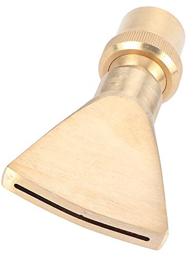 FLEXMAN Ugello per Fontana Ventaglio in Ottone, Ugello per Fontana Getto Stretto, Testina di Spruzzo a Becco d'Anatra Piatto Regolabile (1 inch)