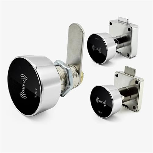 Serrure électronique à écran tactile for maison connectée, avec mot de passe et carte magnétique, for porte d'armoire de gym, 1 pièce(MS138-22)